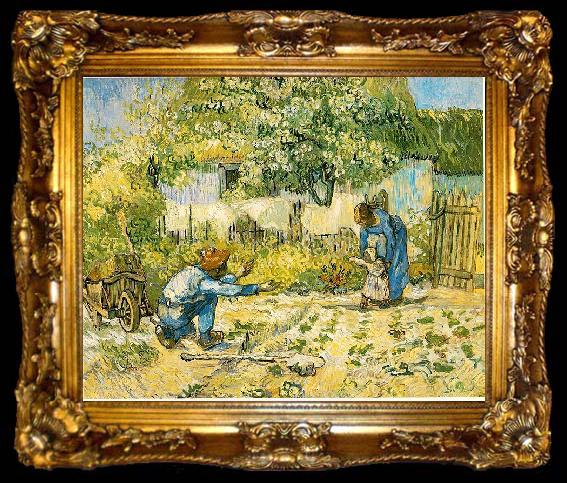 framed  Vincent Van Gogh First Steps, ta009-2